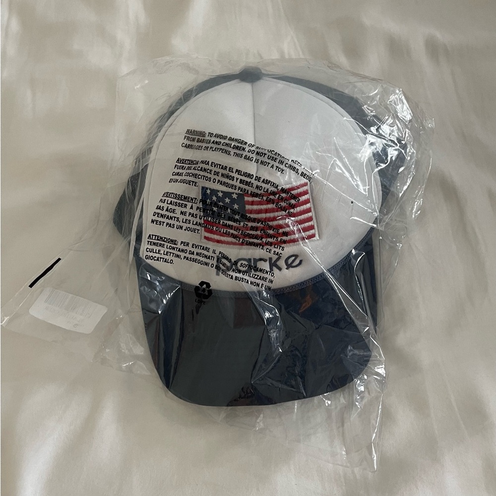 SOLD PARKE American Flag Trucker Hat